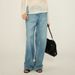 Women's Clothing Spring And Autumn Gold Button Loose Straight Casual Pants High Waist Mopping Pants_mkmklike.com
