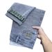 Vintage Slim Fit Jeans For Men – High-Stretch Washed Denim Pants With Embroidery (Blue-Gray/Black/Light Wash, 28-36, 65% Cotton)_mkmklike.com