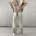 Suitable For All Seasons LKTM Men's Fashion#High Street Vibe Style Draped Jeans For Men With Back Zipper Trendy Casual Long Pants_mkmklike.com