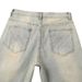 Men's Slim Fit Straight Leg Denim Jeans Yellowish Brown Ripped Distressed High Street Style Retro Trendy Trousers_mkmklike.com