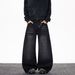 "Vintage High-Waisted Straight Jeans – Classic Black & Gray Denim For Women (S-3XL)"_mkmklike.com