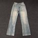 Men's Clothing Heavyweight Distressed Men’s Jeans - High-Waisted Bootcut Denim Pants With Vintage Cracked Wash_mkmklike.com