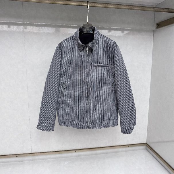 Correct Version 25Sd Home Retro Double-Sided Plaid Jacket Men's Business Casual Top Versatile Loose Coat_mkmklike.com