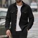 Cross-Border European And American New Stand Collar Button Cardigan Long Sleeve Casual Fashion Solid Color Versatile_mkmklike.com