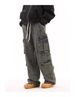 Large Sized Vibe Multi Pocket Workwear Jeans, Men's Women's Trendy Brand, Loose And Casual Wide Leg Floor Length Pants,_mkmklike.com