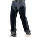 Men's Clothing Vintage Washed Blue Jeans – Straight-Leg Minimalist Denim Pants (Classic Fit, Light Stretch, Distressed Detailing, Retro Streetwear)_mkmklike.com