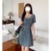 3966 People's Reviews French Style Denim Dress For Women In The Spring Summer Of 2025 New Style, Niche Waist_mkmklike.com