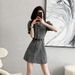 2025 Summer New Style, Temperament, Small Stature, High-End Short Sleeved Soft Denim Dress For Women_mkmklike.com