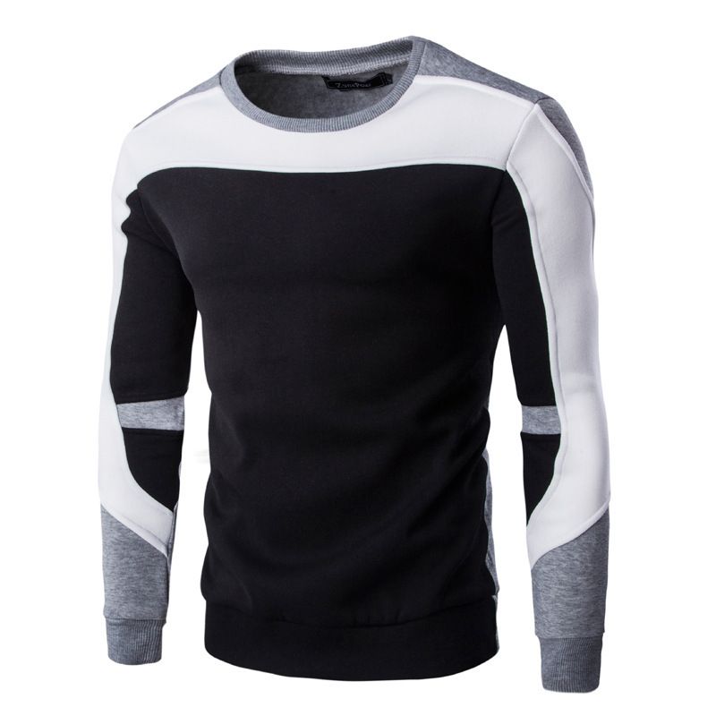 Men's Clothing new men's baseball uniform sweatshirt plus velvet and thickened men's clothing 9269_mkmklike.com