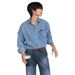 2025 Spring Autumn Korean Style Trendy Denim Men's Long Sleeved Loose And Versatile Casual Shirt Jacket_mkmklike.com