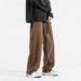 LKTM # American Corduroy Casual Men's Trendy Brand Drawstring Loose Straight Tube Sports Long Pants 684_mkmklike.com