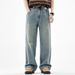 LKTM Men's Wear # American Straight Tube Piercing Jeans For Men New Trendy Brand High Grade Loose Casual Pants A92_mkmklike.com