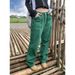 Women's Clothing Retro Multi Pocket Overalls Spring New Thirteen Lines Women's Straight Jeans_mkmklike.com