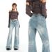 Women's Retro Low Rise Flared Jeans Stretchy Slimming Casual Fashion Office Lady Jeans For Autumn And Winter_mkmklike.com