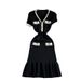 Women's Clothing new knitted black temperament waist slim design skirt_mkmklike.com