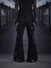 Stretch Slim-Fit High-Waisted Flared Pants With Multi-Pockets – Leg-Lengthening & Versatile (Unisex Casual Trousers)_mkmklike.com