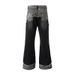 Men's Clothing Regular Trendy Teenagers High Street Graffiti Camouflage Patchwork Jeans Men And Women Spring And Autumn Trousers Zipper Trend_mkmklike.com