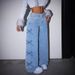 Y2K High-Waisted Bowknot Jeans – American Retro Washed Denim Pants (XS-XL, Light/Dark Blue)_mkmklike.com