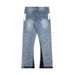 Cross Border European And American Ink Splash Graffiti Micro Flared Casual Loose Jeans Long Pants Men And Women Trendy Casual Stitching Trousers_mkmklike.com