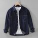 Retro Denim Long Sleeved Shirt, Men's Fashionable Casual Artistic Loose Top Jacket_mkmklike.com
