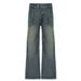 American Retro Heavy-washed Patchwork Low-rise Jeans For Women, Cross-border Loose Casual Long Pants_mkmklike.com