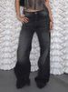K European And American Retro Personalized Punched Vintage Loose Wide-Leg Low-Waist Denim Pants New Fashion Casual Pants_mkmklike.com