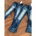 Men's Cleanfit Vintage Washed Distressed Cat Whisker Flared Stretch Jeans - Retro Denim Pants With Comfort Fit & Stylish Appeal_mkmklike.com