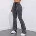 "Russian-Style Flared Jeans For Women – High-Waisted Bootcut Denim Pants (Size 25-32, Greyish Wash)"_mkmklike.com