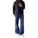 Men's Slim Fit Casual Straight Leg Denim Trousers American Style Versatile Cleanfit Minimalist Washed Loose For Spring Autumn_mkmklike.com