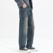 New Cleanfit Jeans Men's Loose Straight Versatile American Retro Double Craft Washed Trendy Brand Large Size Mi Ke Eight Barrels Xiansen Zhi Clothes_mkmklike.com