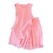 Women's Clothing Sweet and Spicy Style Top Suit Women's Pink Tassel Knitted Small Camisole + High Waist Wide Leg Casual Shorts_mkmklike.com