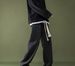 Drawstring Elastic Jeans Men's Retro Loose Casual Straight Trendy Brand Wide-leg Large-size Trousers_mkmklike.com