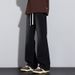 Spring And Summer American High Street Micro-pull Jeans Men's Narrow Version Trendy Brand Wide Elastic Waist Trousers_mkmklike.com