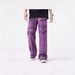 Men's Retro Loose Purple Jeans High End Straight Leg Wide Leg Casual Floor Length Trousers_mkmklike.com