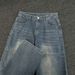 Men's High Street Washed Straight-Leg Jeans – Vintage Blue Denim Pants With Relaxed Fit (S-3XL, Classic Wash)_mkmklike.com