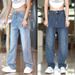 Men's Loose Fitting Wide Leg Jeans Korean Style Casual Versatile Stylish Handsome Spring Summer Clothing_mkmklike.com