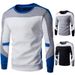 Men's Clothing new men's baseball uniform sweatshirt plus velvet and thickened men's clothing 9269_mkmklike.com