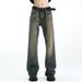 Suitable For All Seasons Suitable For All Seasons High Straight Leg Flared Jeans Men American Street Style Long Pants_mkmklike.com