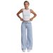 High Waisted Straight Leg Jeans For Women Loose Casual Plus Size Sweet And Spicy Style Clothing Denim_mkmklike.com