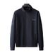 Lunar Apex 2023 Autumn New Plus Size Stand Collar Knitted Jacket For Big And Tall Men Casual Coat Men's Top_mkmklike.com