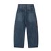 Men's Loose Cargo Jeans With Color Block Pockets, Unique Design, Split And Spliced Straight-Leg Trousers, Trendy_mkmklike.com