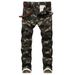 Suitable For All Seasons Suitable For All Seasons Slim Fit Fashion Trend Men's Camouflage Jeans Personality Print Casual Long Pants_mkmklike.com