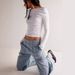 Trendy Low-Rise Loose Fit Denim Pants For Women - Comfortable Elastic Waist, Straight Leg, Streetwear Style_mkmklike.com