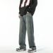 Vintage Washed Denim Bell-Bottom Jeans For Men & Women - Relaxed Fit Retro High-Waisted Wide Leg Trousers_mkmklike.com