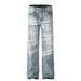Men's Clothing Retro Autumn And Winter Neutral Trendy Printed Letters High End Men's Loose Leg Jeans_mkmklike.com