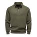BOY BOY BOY 2025 New Autumn Winter European And American Half-Zip Stand Collar Trendy Versatile Fleece-Lined Men's Sweatshirt_mkmklike.com