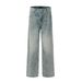 American Retro Cleanfit Washed Old Jeans Men's Spring And Autumn New Design Loose Straight Wide-leg Pants_mkmklike.com