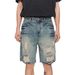 Men's Clothing Summer Denim Shorts Trendy High Street Casual Distressed Loose Straight Leg Mid-Length 5/8_mkmklike.com