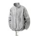 Plus-size Spring And Autumn New Trendy Casual Jacket, Loose-fitting Sports Striped Turn-down Collar, Extra-large Size_mkmklike.com