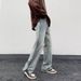 Nordmann European And American Style Washed Zipper Split Jeans For Men, Ins Trendy Brand, Cool High Street Loose Light-colored_mkmklike.com
